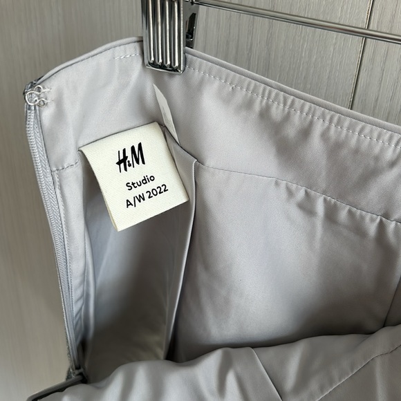 HM studio micro mini sequin silver mini skirt size 4 - Picture 7 of 8